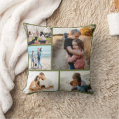 写真コラージュアイディアギフト作成5枚の写真 クッション (ブランケット)