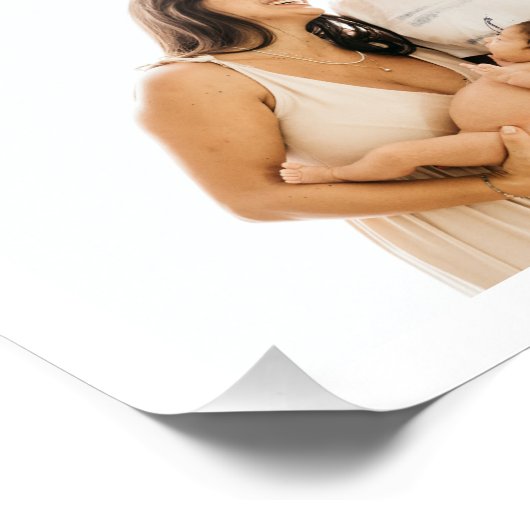 写真コラージュアイディアギフト作成5枚の写真 ポスター (コーナー)