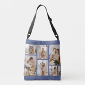 写真コラージュアイディアギフト作成6枚の写真 クロスボディバッグ (裏面)