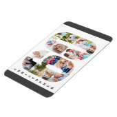 写真コラージュインナンバー60 - 60誕生日 マグネット (左側)