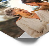 写真コラージュグリッド葬儀追悼会覚醒 ポスター (角)