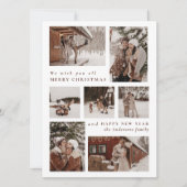 写真コラージュモダンメリークリスマス シーズンカード (正面)