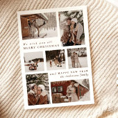 写真コラージュモダンメリークリスマス シーズンカード