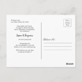 写真コラージュ付きの最小限の計画変更 ポストカード (裏面)