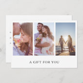 写真コラージュ写真ギフト券 (正面/裏面)