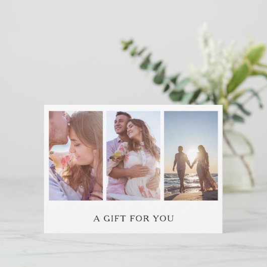 写真コラージュ写真ギフト券 (スタンド正面)