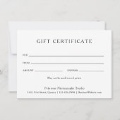 写真コラージュ写真ギフト券 (裏面)