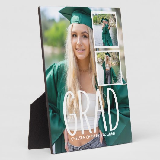 写真コラージュ卒業のプラークとイーゼル フォトプラーク (側面)