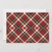 写真コラージュ可愛いモダンクリスマスシンプルの5つ シーズンカード (裏面)