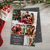 写真コラージュ可愛いモダンクリスマスシンプル3枚 シーズンカード