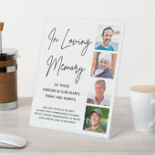 写真コラージュ名前をカスタムする結婚のメモリアルテーブル 台座サイン (インサイチュ)