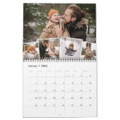 写真コラージュ家族の月刊写真 カレンダー (1月 2026)