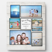 写真コラージュ家族素朴私たちは家族 フォトプラーク (正面)