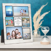 写真コラージュ家族素朴私たちは家族 フォトプラーク (側面)