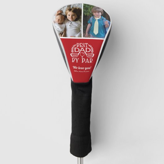 写真コラージュ最高のパパバイパー・ファーザー・デイ ゴルフヘッドカバー (正面)