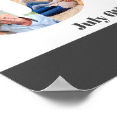 写真コラージュ第60パーソナライズされた 60誕生日 ポスター (角)