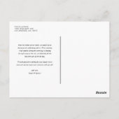 写真コラージュ結婚の感謝はがき ポストカード (裏面)