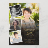 写真コラージュ葬儀追悼会 式次第 プログラム (正面)