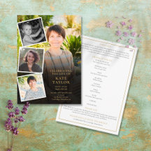 写真コラージュ葬儀追悼会 式次第