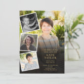 写真コラージュ葬儀  式次第プログラム 招待状 (スタンド正面)