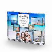 写真コラージュ記念ビーチ私たちは家族 フォトブロック (右)