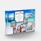 写真コラージュ記念ビーチ私たちは家族 フォトブロック (左)