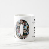 写真コラージュ10周年ギフト毎の年 コーヒーマグカップ (中央)