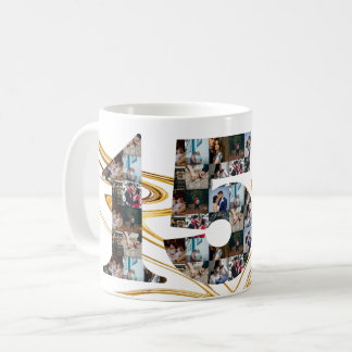 写真コラージュ15周年ギフト年ごと コーヒーマグカップ