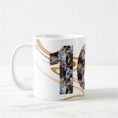 写真コラージュ16年のアニバーサリーギフト コーヒーマグカップ (左)