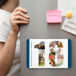 写真コラージュ18 - 18誕生日 マグネット