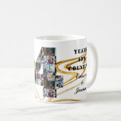 写真コラージュ24年のアニバーサリーギフト コーヒーマグカップ (正面右)