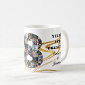 写真コラージュ28年のアニバーサリーギフト コーヒーマグカップ (正面右)