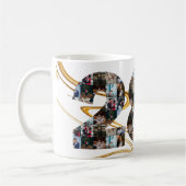 写真コラージュ28年のアニバーサリーギフト コーヒーマグカップ (左)