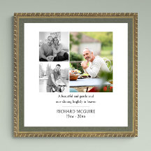 写真コラージュ3写真シンプル葬祭記念碑