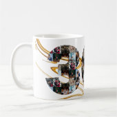 写真コラージュ30周年ギフト毎 コーヒーマグカップ (左)