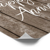 写真コラージュ オーダーメイド ウッド 5周年 結婚記念日 ポスター (角)