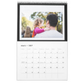 写真コラージュ カレンダー (3月 2027)