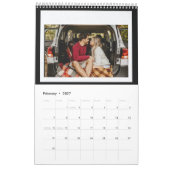 写真コラージュ カレンダー (2月 2027)