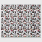 写真コラージュ クリスマス ラッピングペーパー (フラット)