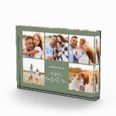 写真コラージュ・セガーリーージ・グリーンモダンマザーズデー フォトブロック (右)