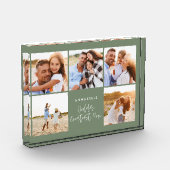 写真コラージュ・セガーリーージ・グリーンモダンマザーズデー フォトブロック (左)