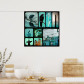 写真コラージュ ポスター (キッチン)