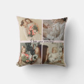 写真コラージュ&メッセージ – ギフパーソナライズされたト | クッション (正面)