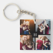 写真コラージュ・モノグラム キーホルダー (正面)