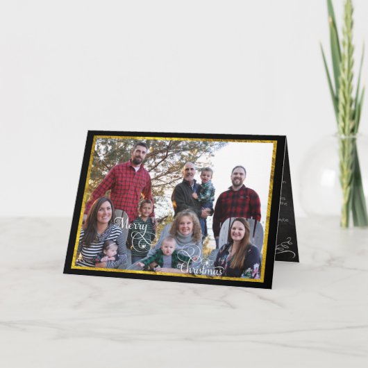 写真コラージュ 家族の写真 シーズンカード (正面)