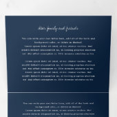 写真コラージュ 年末年始の休み 三つ折りクリスマスカード (内部最初)