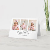 写真コラージュ 現代のパパの誕生日カード カード (正面)