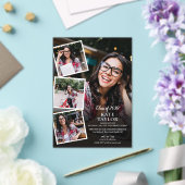 写真コラージュ 現代の卒業パーティー アクリル招待状 (インサイチュ (ウェディング))