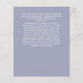 写真コンテンポラリーの救日付の婚約 チラシ (裏面)