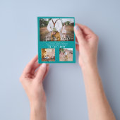 写真コンテンポラリーの救日付の婚約 チラシ (手)